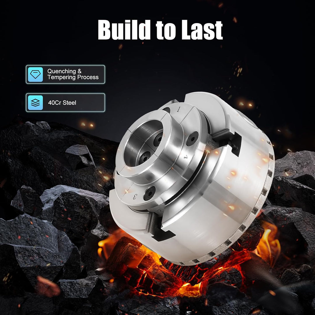 4-Backen Selbstzentrierendes Spannfutter Backenfutter Drechselfutter M33 Für Drechselbank Drechselme