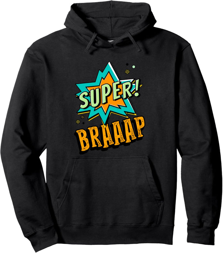 Super Braaap Comic Motocross Schneemobil Dirt Bike Herren Jungen Pullover Hoodie