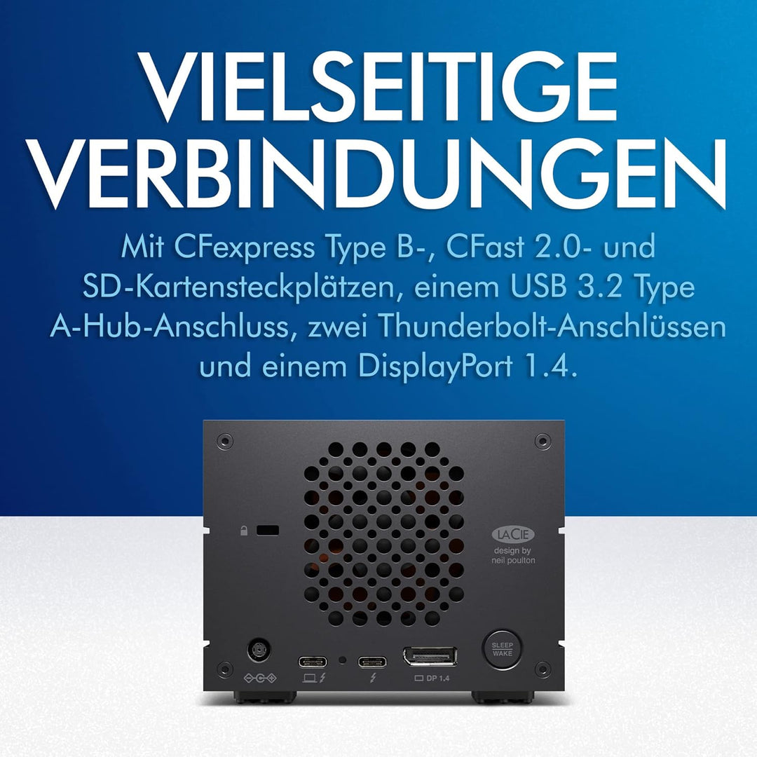LaCie 2big Dock Thunderbolt 3 20TB externe Festplatte, 3.5 Zoll, Thunderbolt 3, RAID 1, 2, USB-C + C