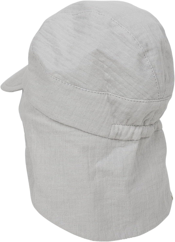 Musselin Schirmütze Sonnenhut mit Nacken- und Ohrenschutz UV-Schutz (UPF 50+) für Babys und Kinder -