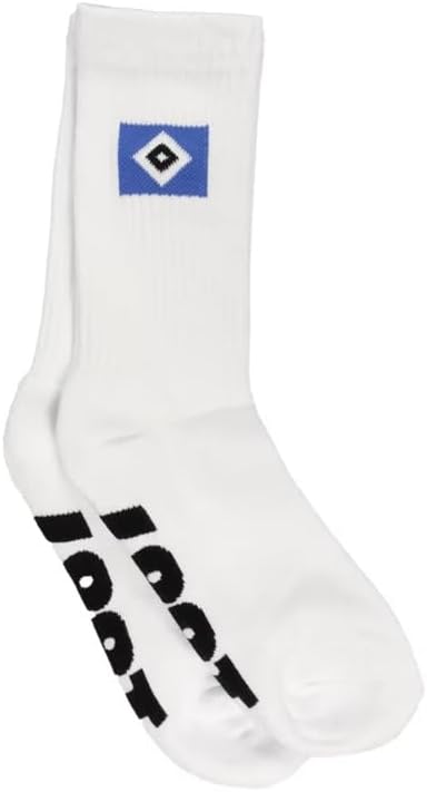 Hamburger SV HSV Sportsocken Socken Strümpfe 2er-Set weiss 39-42 ohne, 39-42 ohne