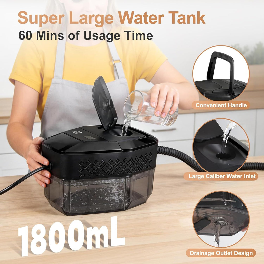 Dampfreiniger, Dampfreiniger handgerät, 1500 W, Handdampfreiniger, schnelles Aufheizen in 15 Sekunde