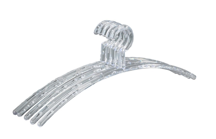 WENKO Kleiderbügel Bubble 5er Set, schlanke Garderobenbügel aus Kunststoff mit Luftblasen-Effekt, je