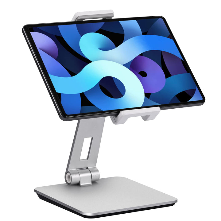 SHUOSUO Tablet Ständer Verstellbar & Faltbar, Schwerer Aluminium Tablet Halterung Halter Tisch, komp