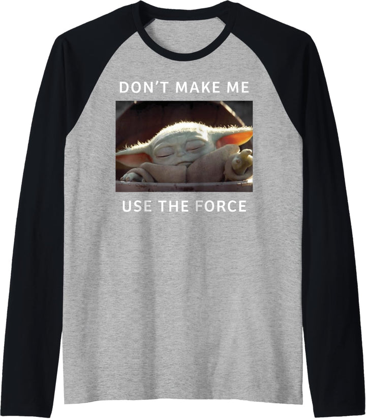 Star Wars Mandalorian The Child Small Meme Force Raglan