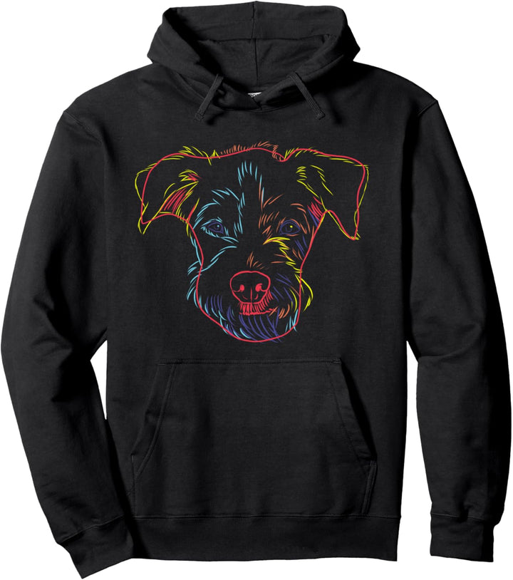 Bunter Kromfohrländer Hund Pullover Hoodie