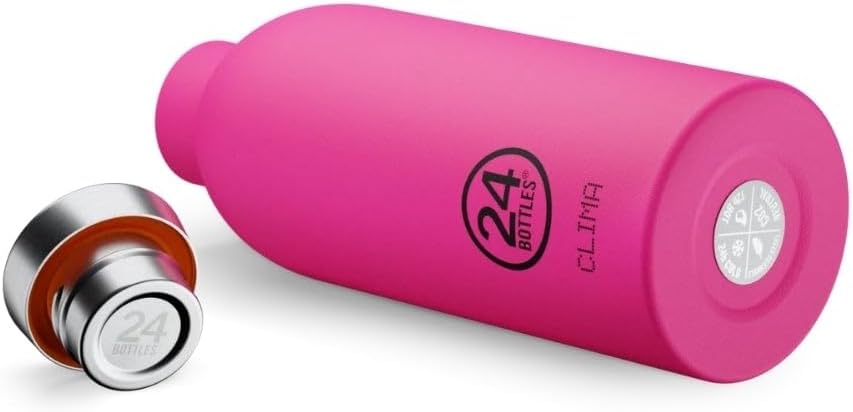 24Bottles Clima Flasche - 330ml/500ml/850ml Thermosflasche mit 100% Versiegeltem Deckel (12 Stunden