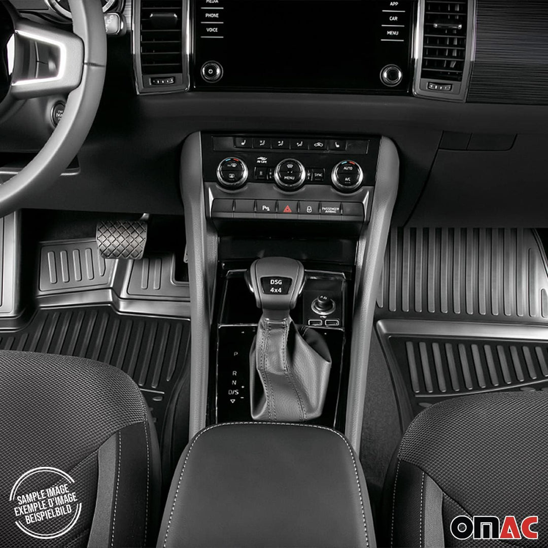 OMAC Gummimatten Fussmatten kompatibel mit Mazda CX-5 2017-2025 TPE Automatten Schwarz 4X CX-5 2017-