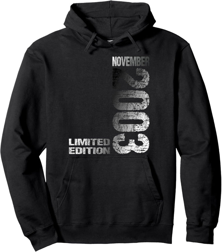 November 2003 Mann Frau 20. Geburtstag Limited Edition Pullover Hoodie
