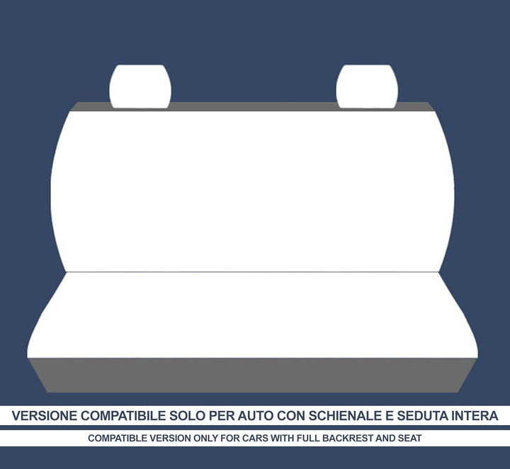 Auto Accessori Lupex Autositzbezüge kompatibel mit Cinquecento 500, hergestellt in Italien, Polyeste