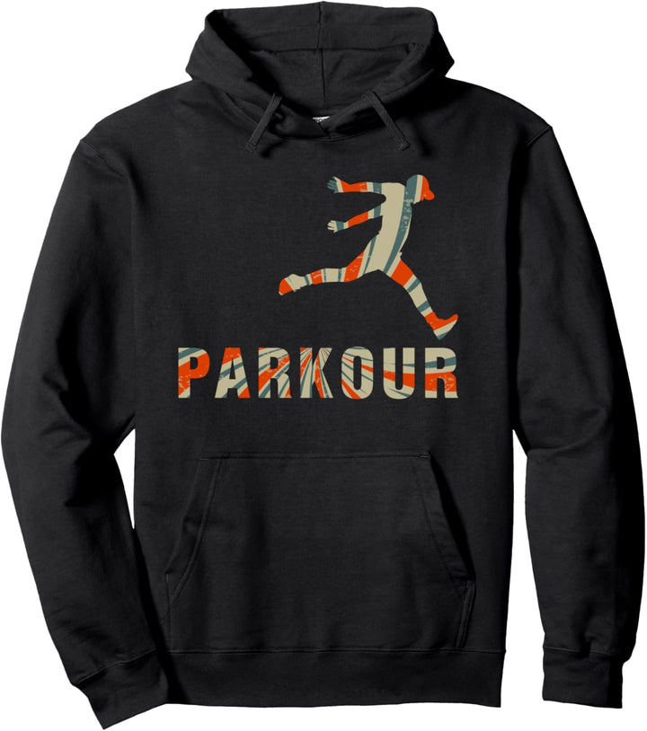 Parkour Freerunning Ninja Sport Retro Vintage Design Outfit Pullover Hoodie
