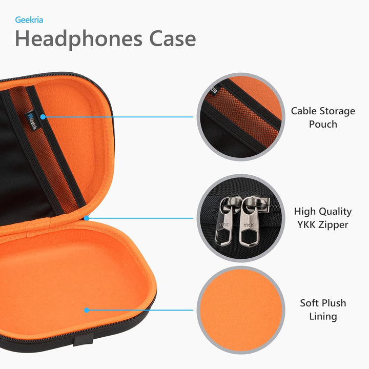 Geekria Shield Kopfhörer-Etui, kompatibel mit Sony MDR-ZX300, MDR-ZX110, MDR-ZX600, MDR-ZX330BT, Ers