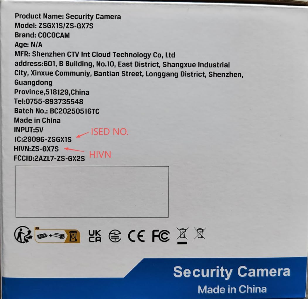 COCOCAM 2K Überwachungskamera Innen WLAN mit 5200mAh Akku, kabelloser 355°P 90°T, Baby Monitor Haust