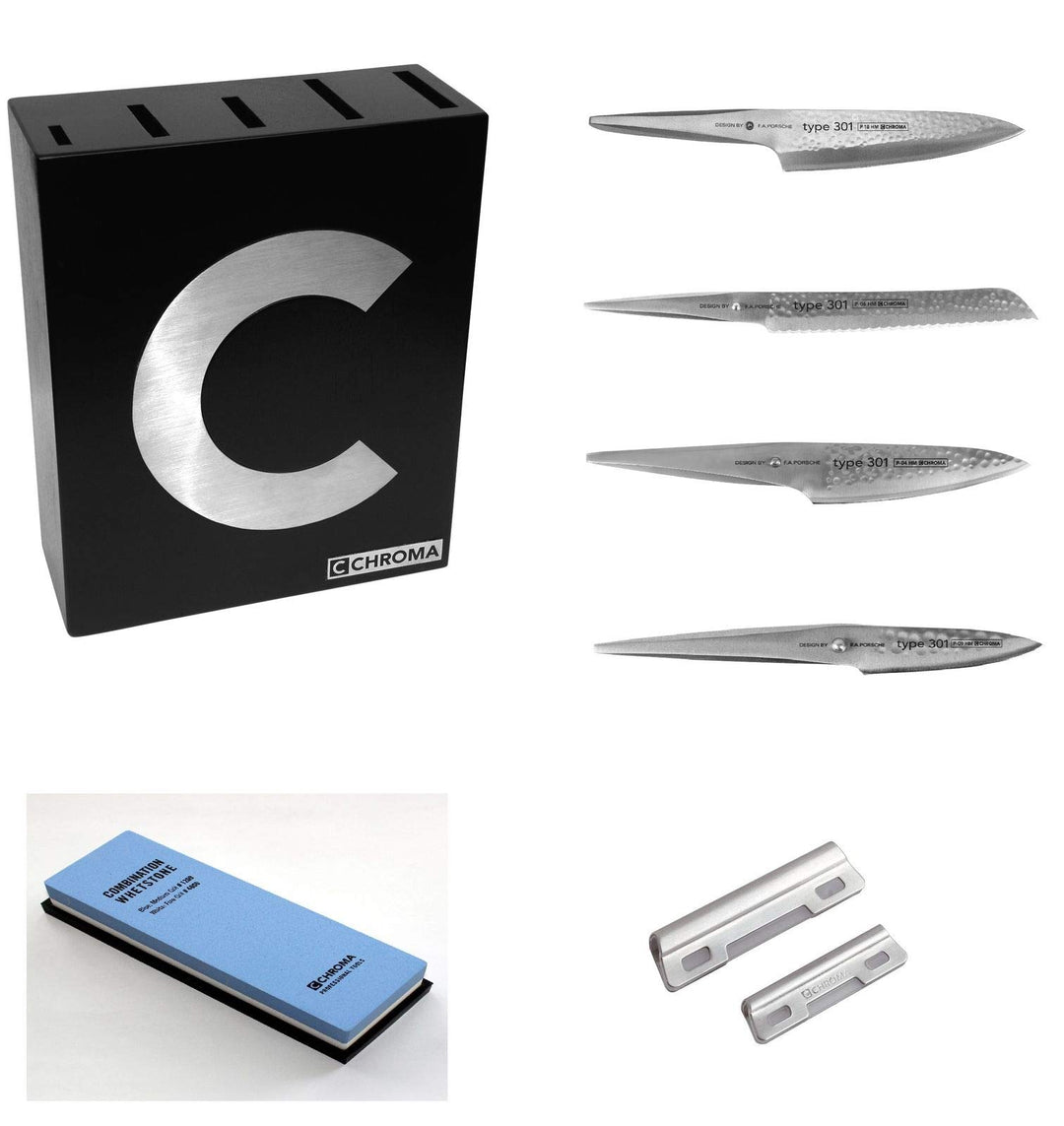 CHROMA Type 301 Set gehämmert,7-teilig, Xmas Super Angebot