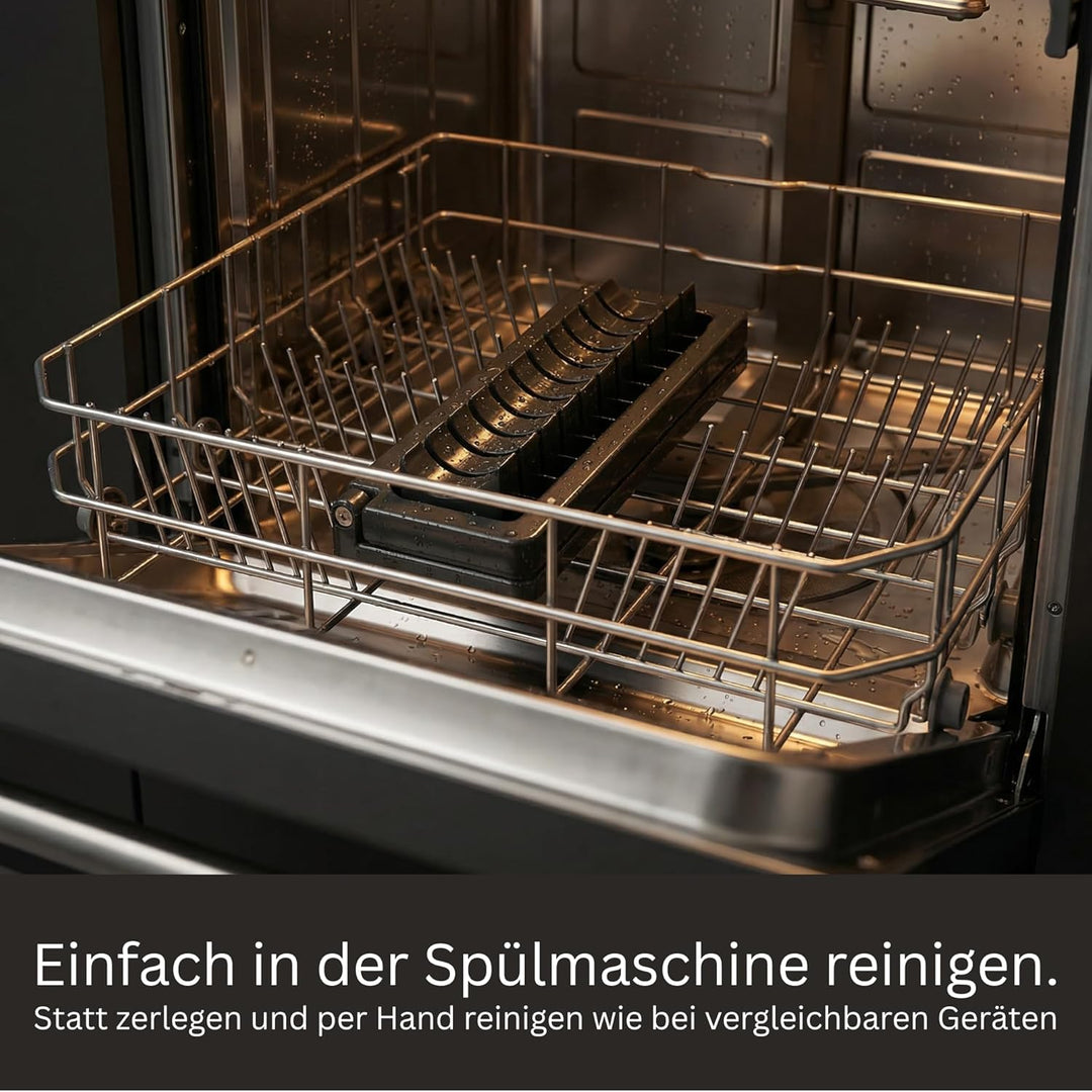 Currywurstschneider für Zuhause – manueller Wurstschneider für gleichmässige Wurstscheiben | Ultrasc