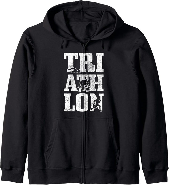 Triathlon, Triathlon, Laufsport, Triathlet Kapuzenjacke