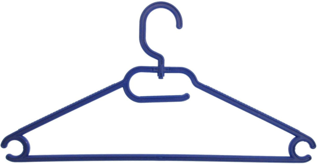 Hagspiel 25 STK. Kleiderbügel aus Kunststoff Universalkleiderbügel Farbe blau ca 41 cm, Blau