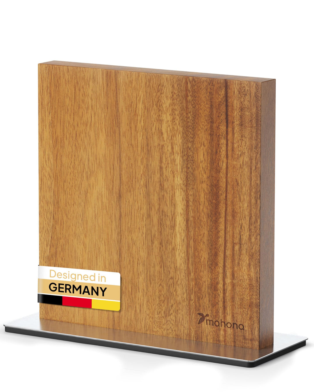 Messerblock Magnetisch Ohne Messer aus Akazienholz – Magnet-Messerhalter Universal Unbestückt Holz –