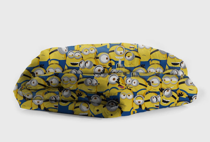 hermet Minions Bettbezug für Einzelbett, quadratisch, 100% Baumwolle, offizielles Produkt