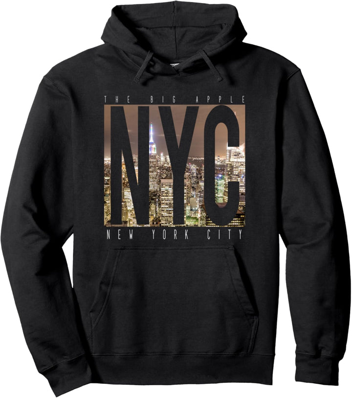 New York City Skyline The Big Apple Manhattan Geschenk Pullover Hoodie