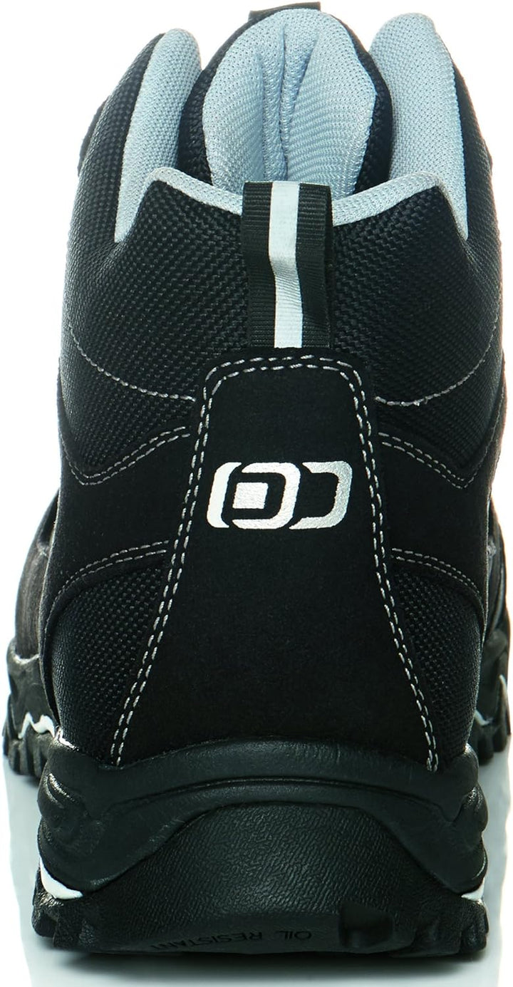 ruNNex 5323-37 S3-ESD-Sicherheitsschnürstiefel LightStar, 37, Schwarz/Weiss/Grau 37 EU Schwarz Weiss