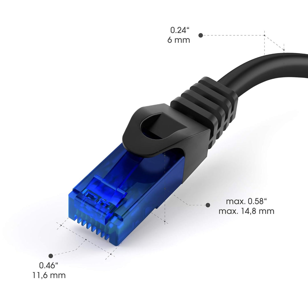 KabelDirekt – 5X 20m – Netzwerkkabel, Ethernet, LAN &amp; Patch Kabel (überträgt maximale Glasfaser Gesc