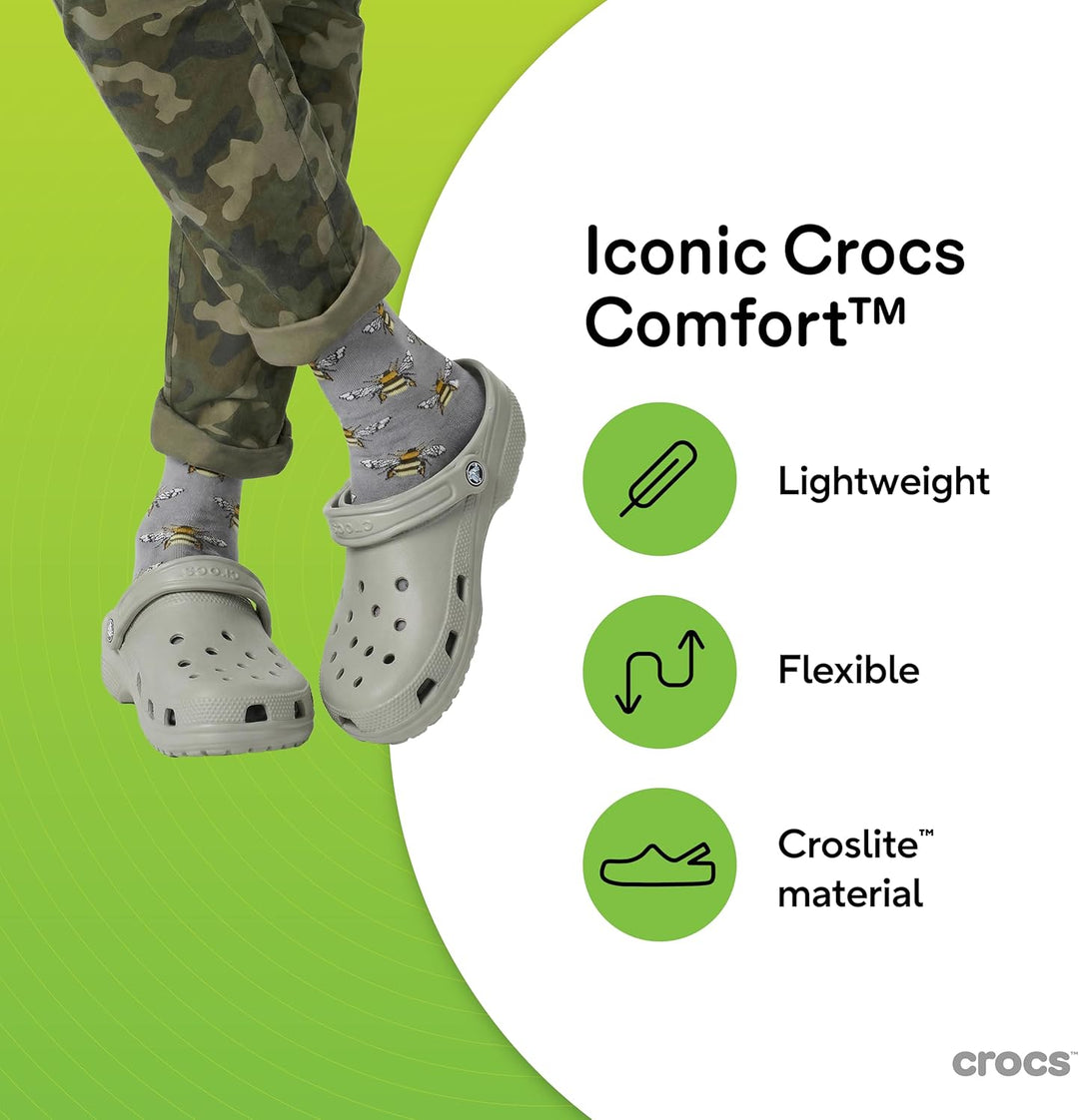 Crocs Unisex Classic ClogClog 42/43 EU Elephant, 42/43 EU Elephant