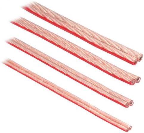 InLine Lautsprecherkabel, 2x 2,5mm², CU, transparent, 10m