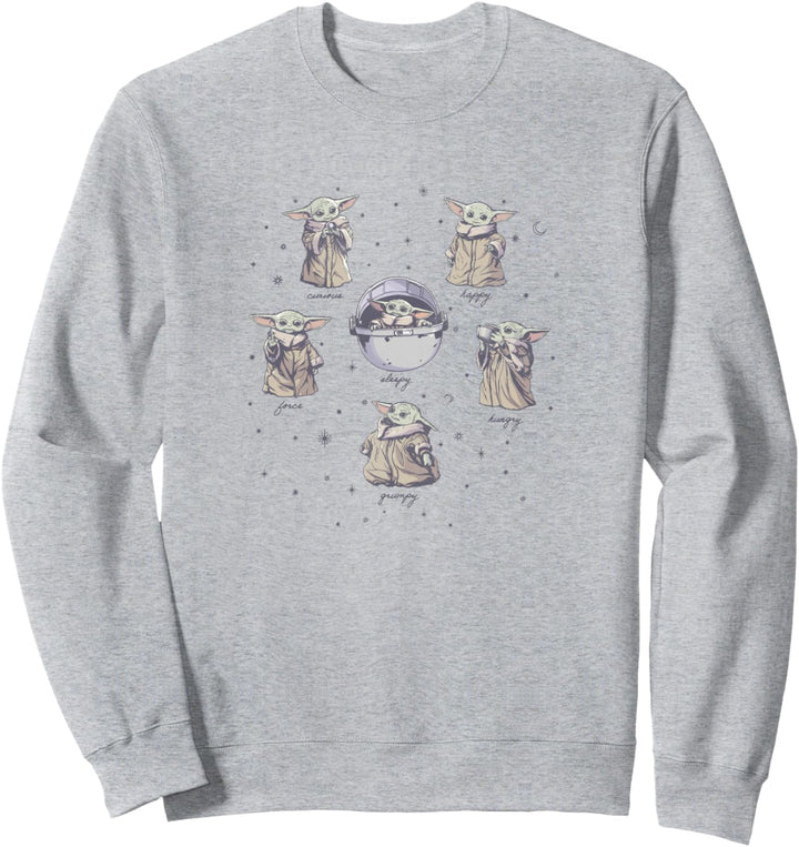 Star Wars: The Mandalorian Grogu Many Emotions Circular Sweatshirt