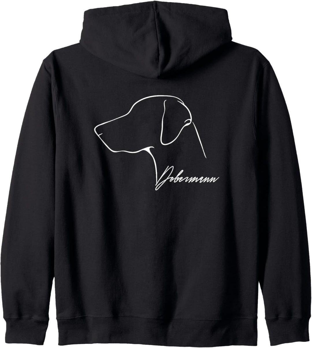 Dobermann Profil Hunderasse Hund Hunde Kapuzenjacke