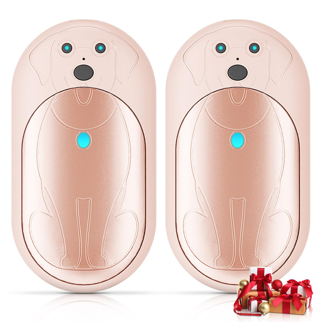 Lepwings Handwärmer Elektrisch, 2er-Pack, 6000 mAh Taschenwärmer Wiederverwendbar mit 3 Modi, 20 Stu
