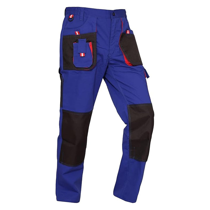 WORK IDEA Herren-Arbeitshose mit Oxford-Knietaschen, strapazierfähigem Canvas S Blau, S Blau