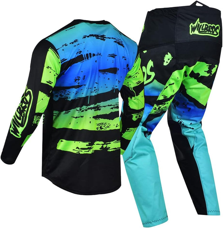 Motocross Jersey Hose Kombination Männer Frauen Motorrad MX Reitausrüstungsset Radfahren Offroad Dre