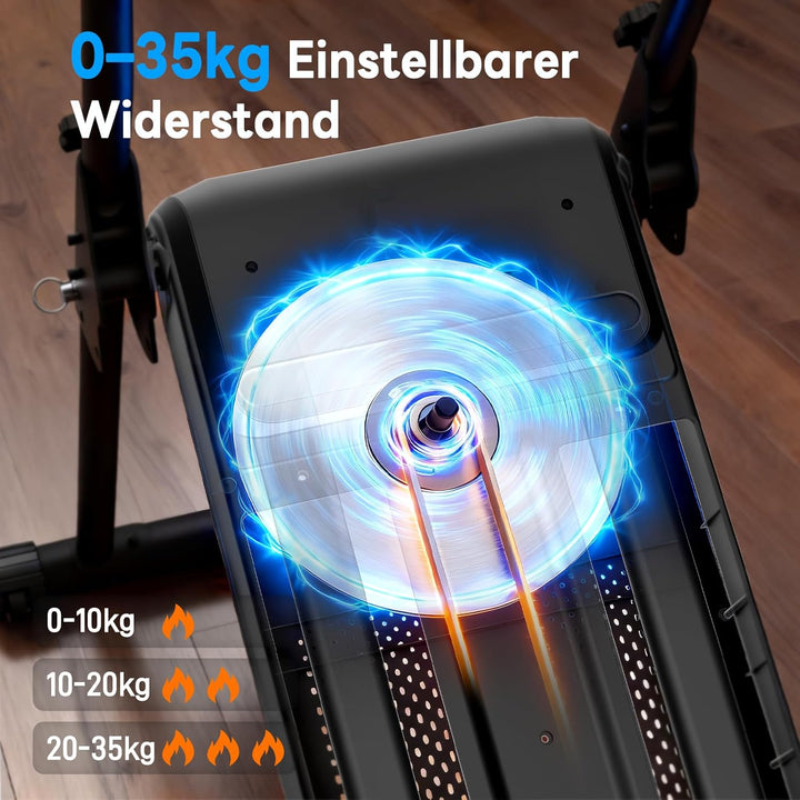 HXD-ERGO 2025 Magnetischer Stepper für Zuhause, Leiser Faltbarer Treppensteiger mit Einstellbarem Ra