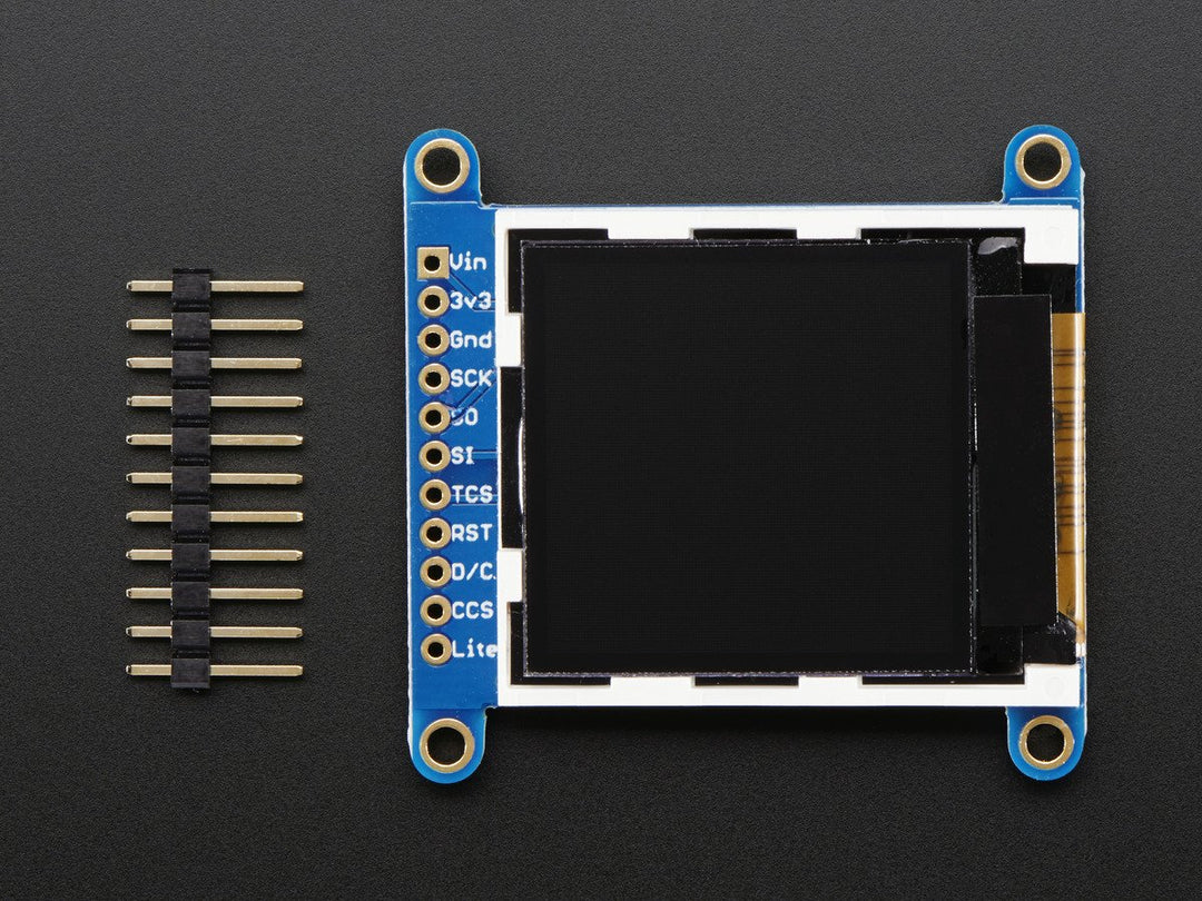 Adafruit Display-Breakout 1.44" Farb-TFT-LCD mit MicroSD-Slot - Bausatz
