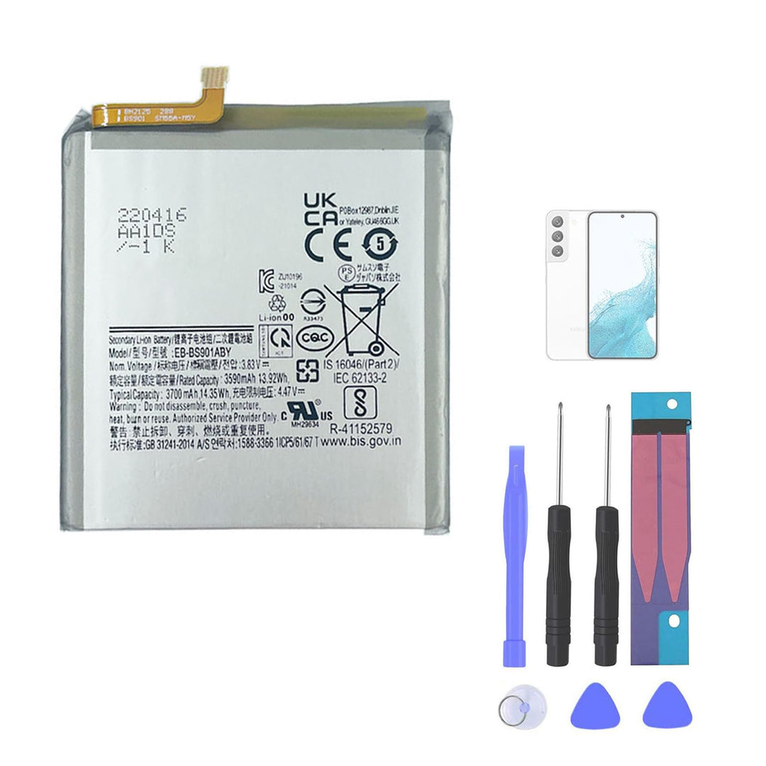 Aousavo EB-BS901ABY ersatz akku Kompatibel mit Galaxy S22 (S901B)