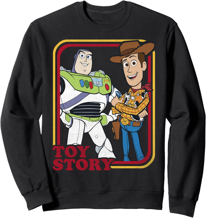 Disney Pixar Toy Story 4 Woody And Buzz Vintage Portrait Sweatshirt