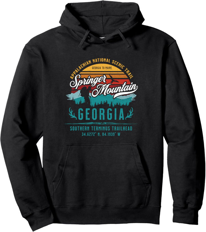 Appalachian National Scenic Trail Springer Mountain Georgia Pullover Hoodie