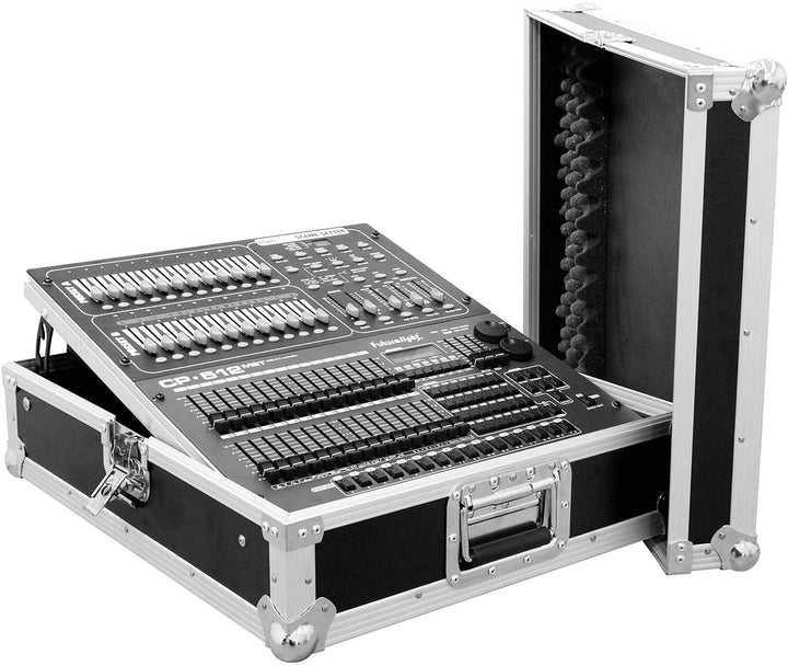 ROADINGER Mixer-Case Profi MCV-19 variabel sw 12HE | Flightcase für 483-mm-Geräte (19")