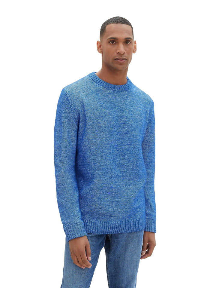 TOM TAILOR Herren Pullover XXL 34433 - Hockey Blue White Core, XXL 34433 - Hockey Blue White Core