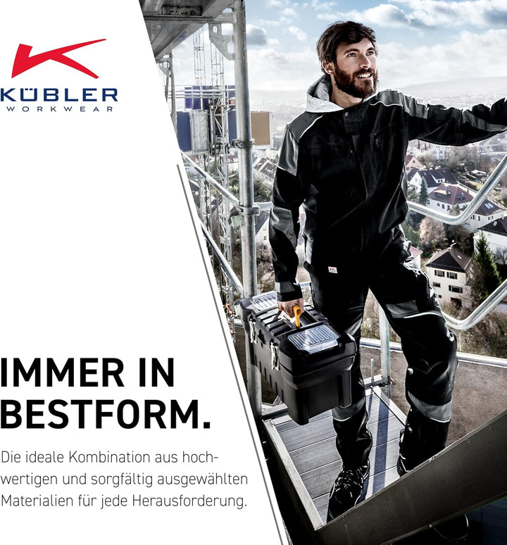 KÜBLER Workwear KÜBLER ACTIVIQ Arbeitsshorts anthrazit, Grösse 52, Herren-Arbeitsshorts aus Mischgew