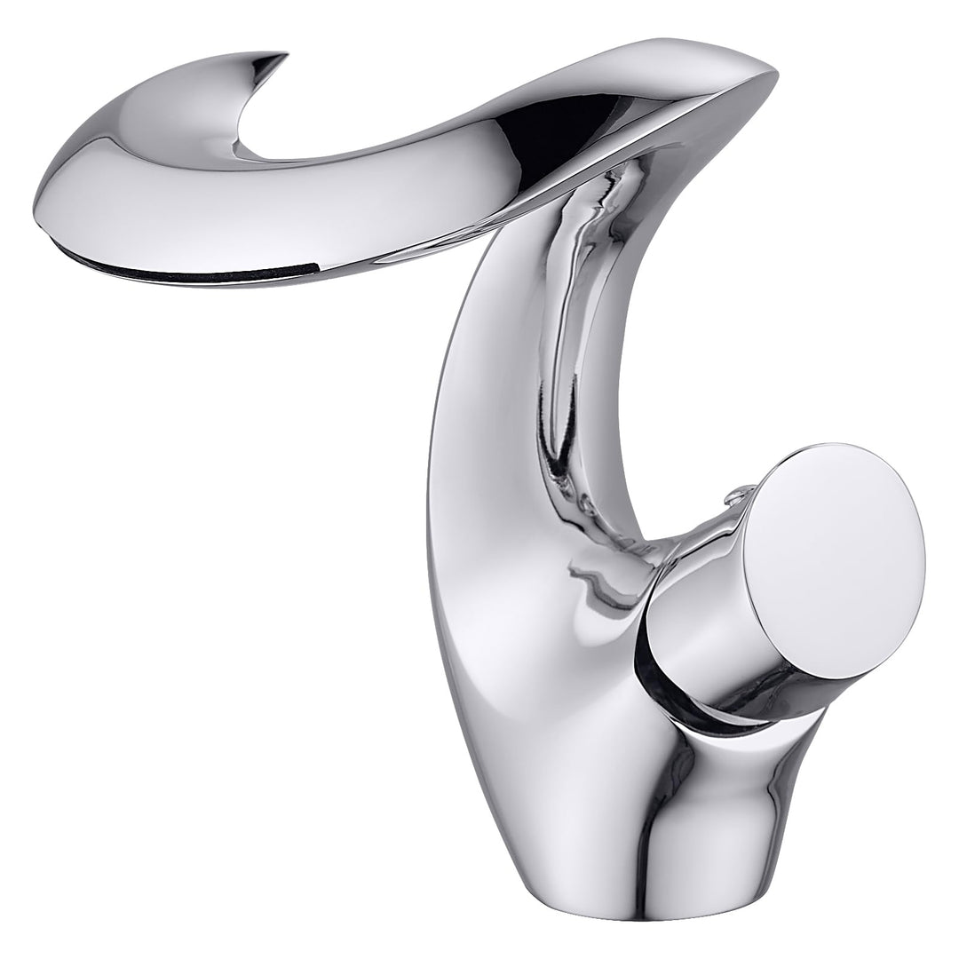 Wasserhahn Bad Wasserfall Chrom Waschtischarmatur Mischbatterie Waschbecken Armaturen Silber Modern