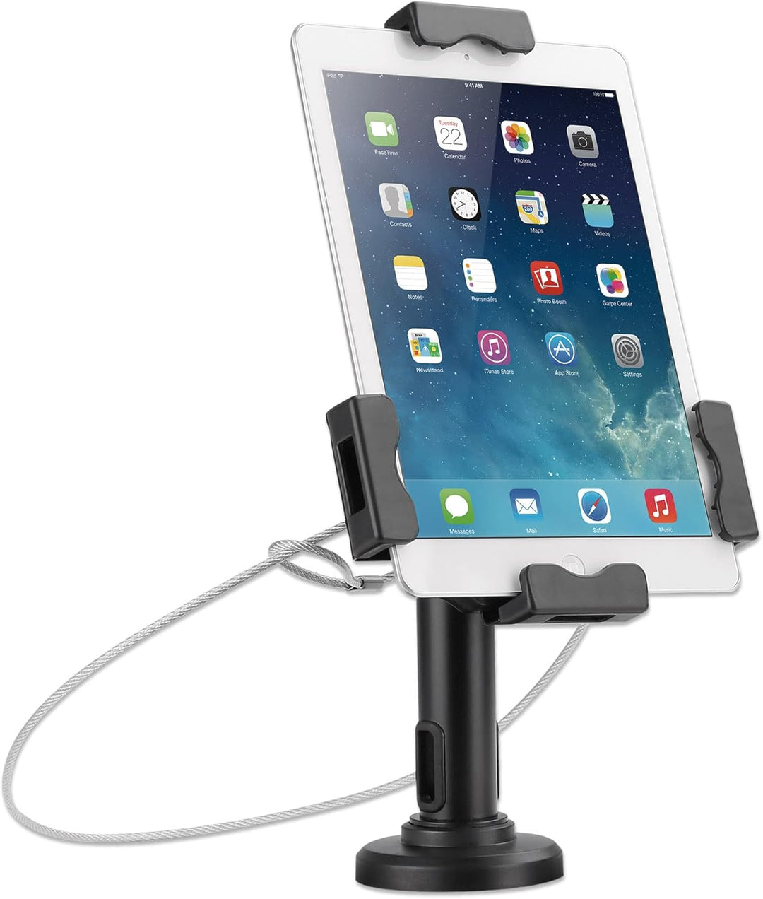 Manhattan 462112 Tisch- oder Wandhalterung mit Schloss für Tablet und iPad