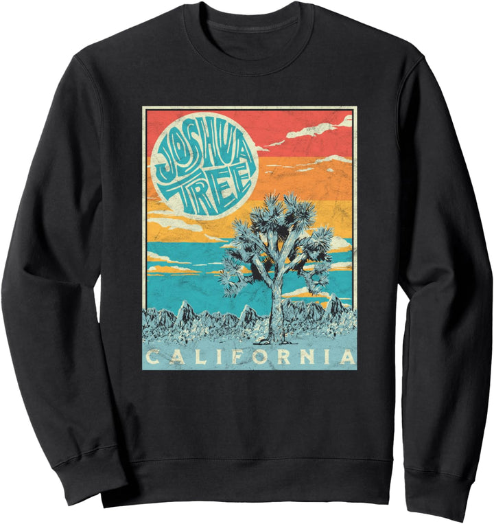 Joshua Tree Vintage Psychedelic Art Retro Graphic Sweatshirt