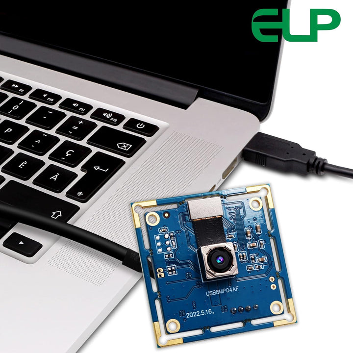 ELP 8MP USB Autofokus-Kamera für Computer und 3D-Drucker, Full HD 2448P, Lightburn Cam