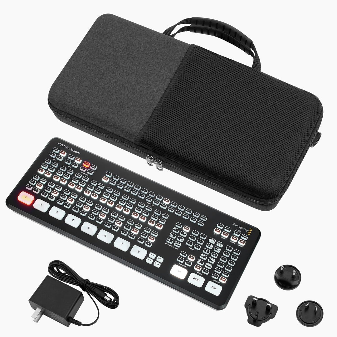 GEEKRIA Tragetasche für Audio-Interfaces, kompatibel mit Blackmagic Design ATEM Mini (SWATEMMINICEXT