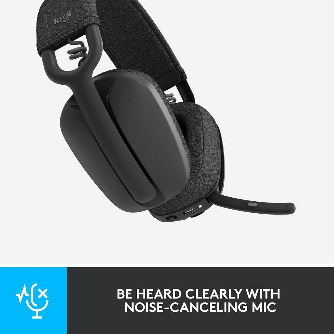 Jabra Evolve2 65 Wireless PC Headset with Charging Stand &amp; Logitech Zone Vibe 100 Leichte, kabellose