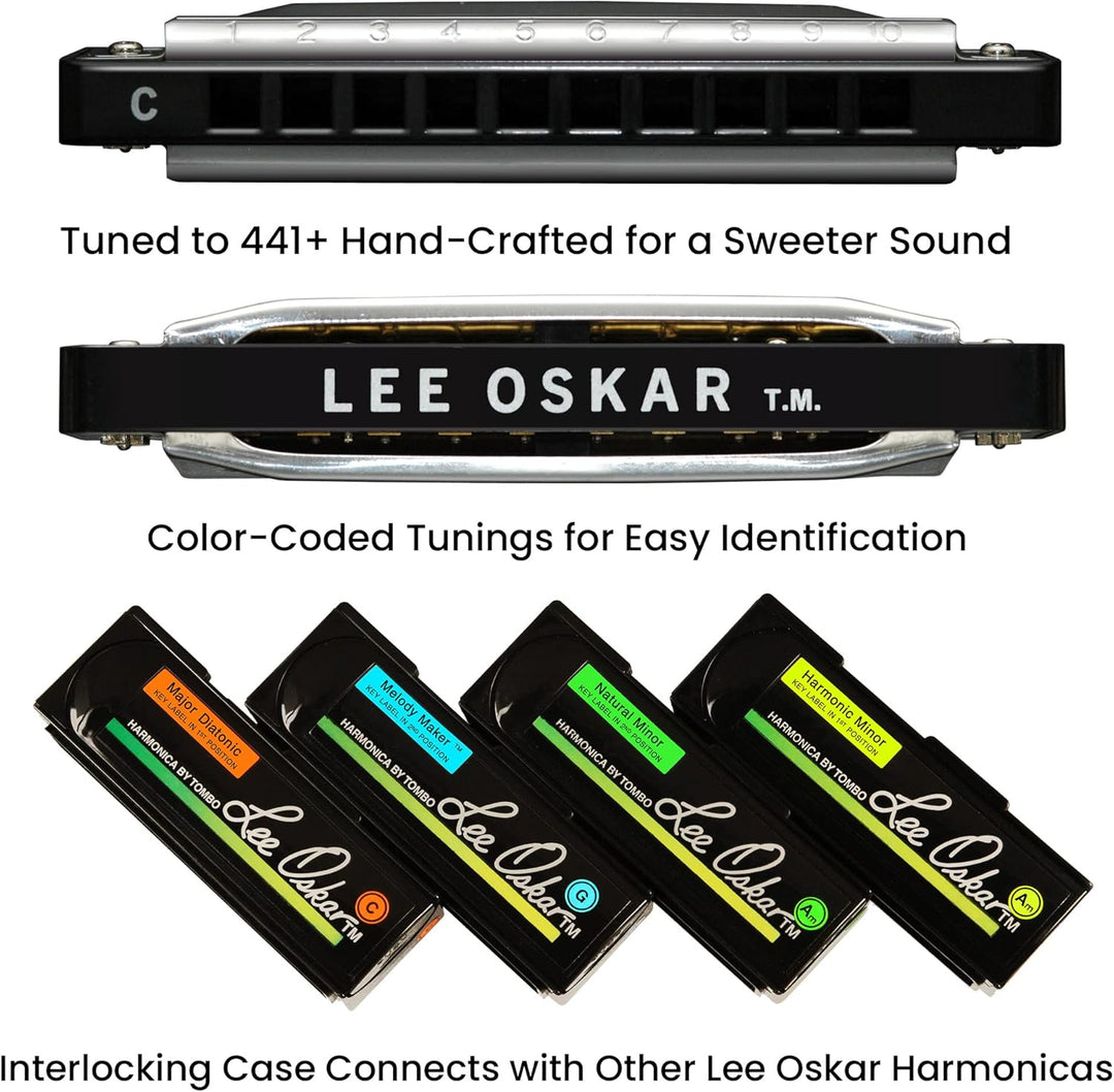 Lee Oskar 797051 Harmonic Minor Bb-Moll Mundharmonika, Bb-Moll