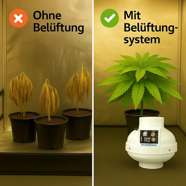 Prima Klima Fan 160 mm 820 m3/h - Abluftventilator Rohrventilator Grow Lüfter Abluft Growzelt Lüfter
