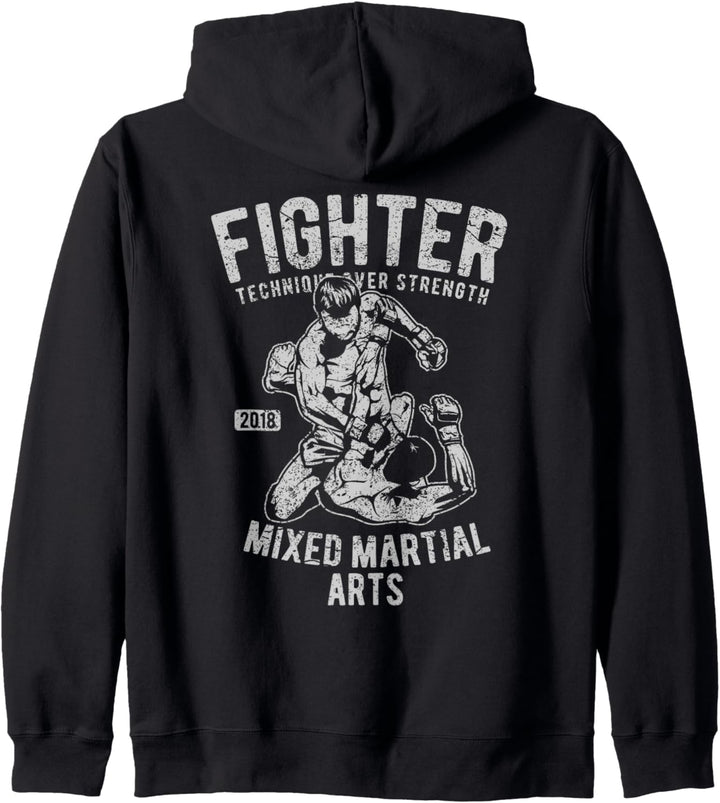 Retro MMA Bekleidung Herren Mixed Martial Arts MMA Kapuzenjacke
